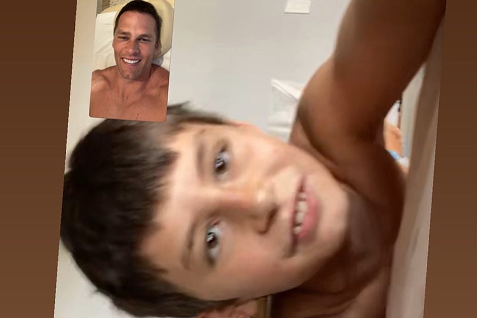 Tom Brady FaceTimes Youngest Son While Quarantined They're From Each Other