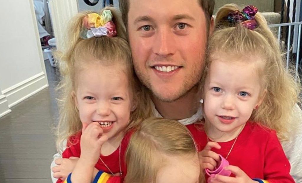 Matt Stafford's Twin Daughters Ace Snack Challenge In the Most Adorable Way