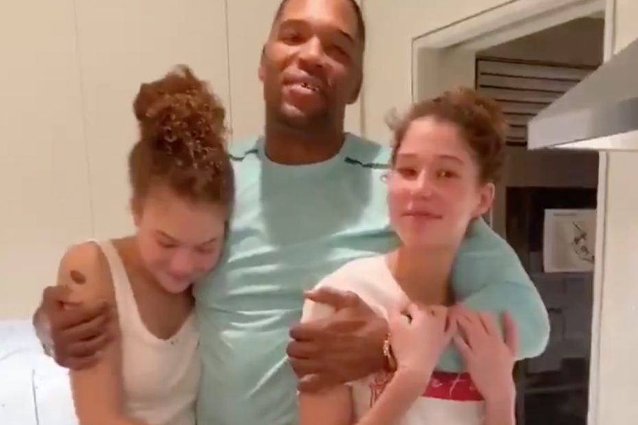 Michael Strahan Back With His Twin Daughters After Being Quarantined Apart for Weeks and Following News of a Bitter Custody Battle