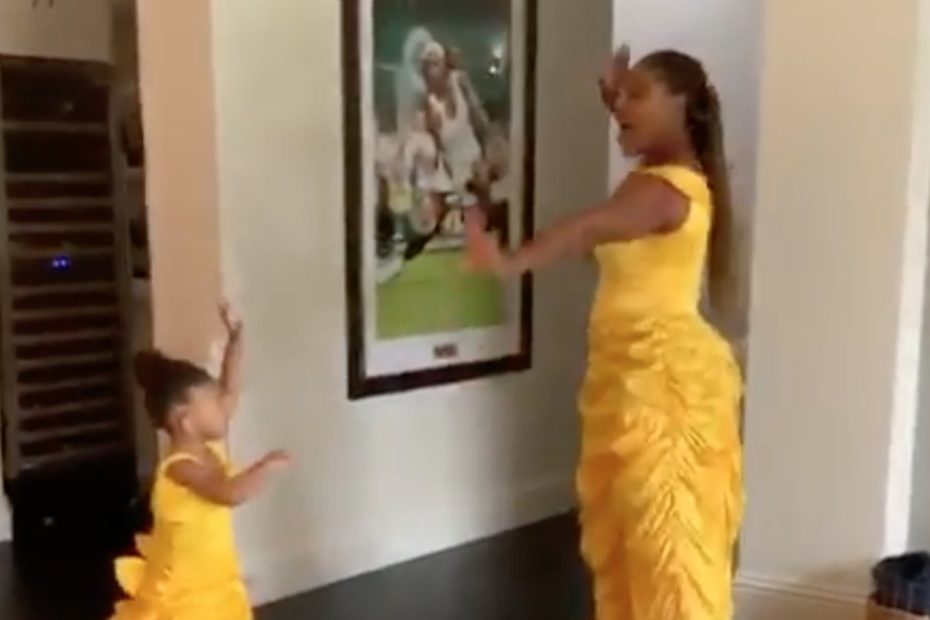 Tennis Star Serena Williams and Her Daughter Olympia Are 'Keeping Busy' In the Most Adorable Way Possible