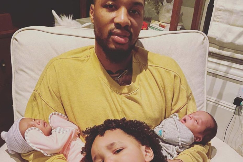 How Damian Lillard and Fiancée Kay'La Hanson Are Doing Since Welcoming Not One, But Two Babies