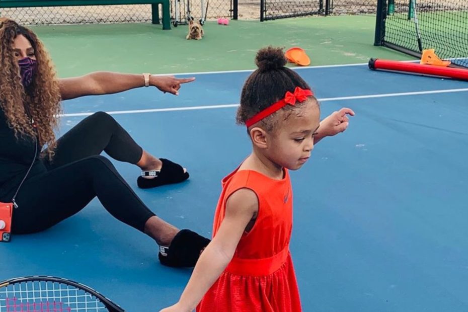 Serena Williams' Daughter Has Officially Started Tennis Lessons, And No Her Mom Isn't Olympia's Instructor