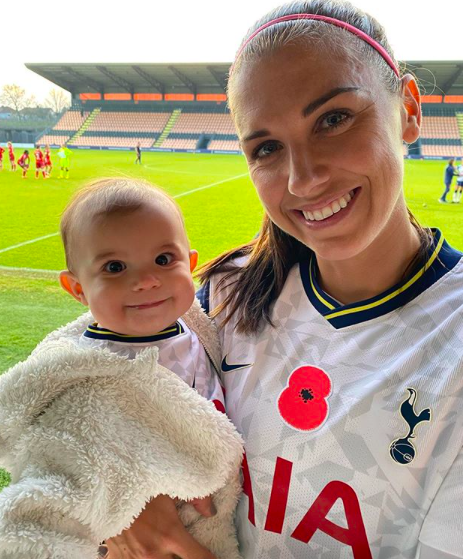 Alex Morgan Celebrates 'Milestone' Tottenham Hotspur Debut Across The Pond With Infant Daughter