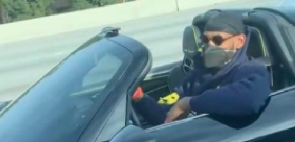 LeBron Cruisin' On A LA Highway In A Rare, Limited-Edition Convertible
