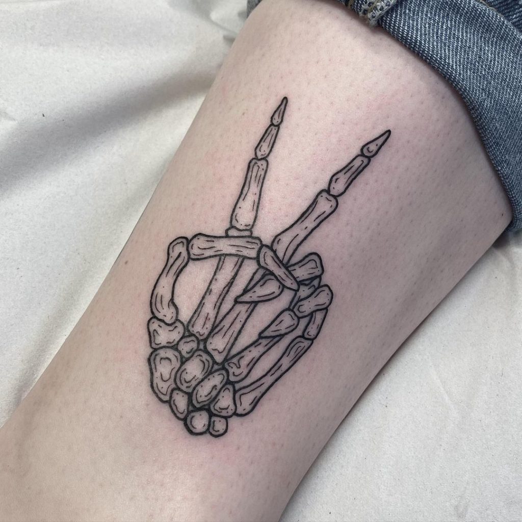check out these 32 creepy-cool skeleton hand tattoos! 