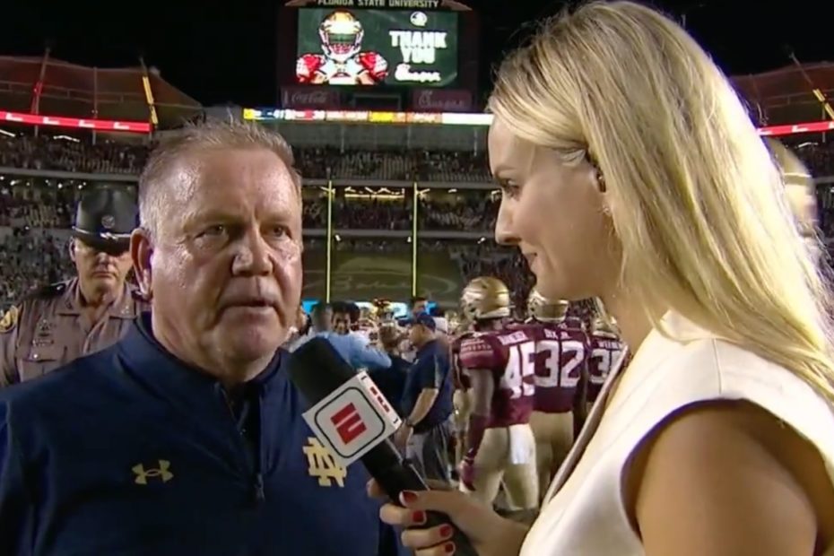 'Nobody Likes to Be Funny Anymore': Brian Kelly Explains Execution Joke Following Post-Game Interview