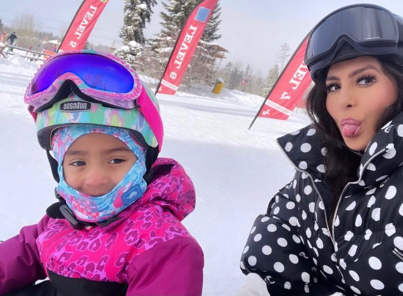 Bianka Bryant is Learning to Snowboard and It's Adorable