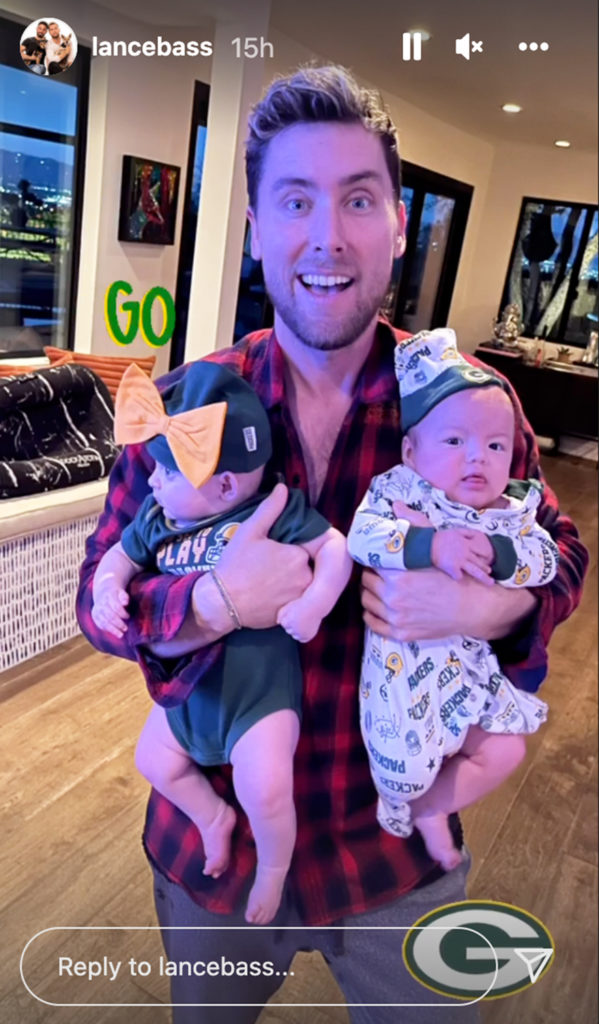 Former NSYNC Legend Lance Bass, 42, Dressed His Twins in Adorable Green Bay Packers Merch