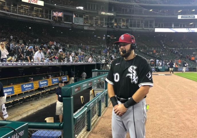 White Sox 3B Jake Burger Shows off His Easily Burned Head