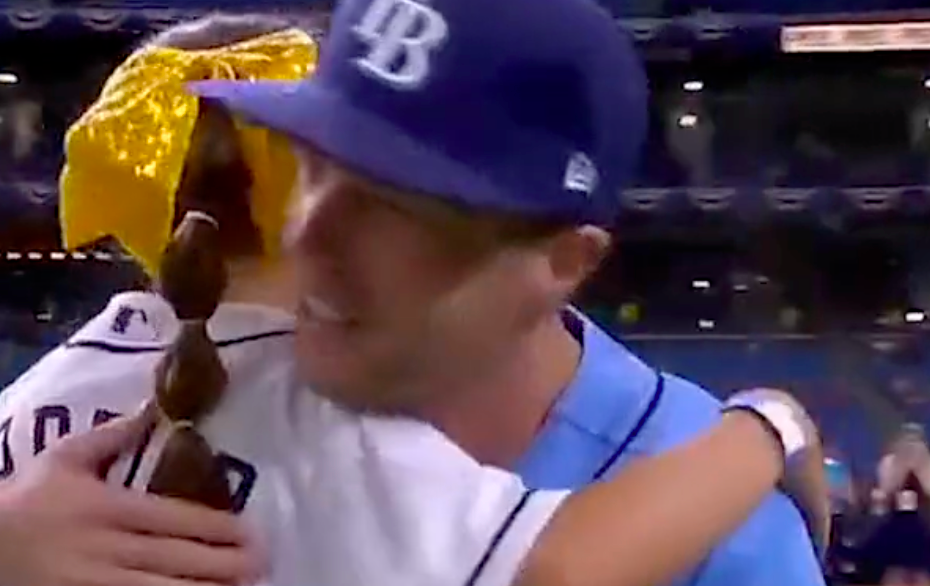 See This ADORABLE Moment Between Brett Phillips and 8-Year-Old Fan Battling Cancer