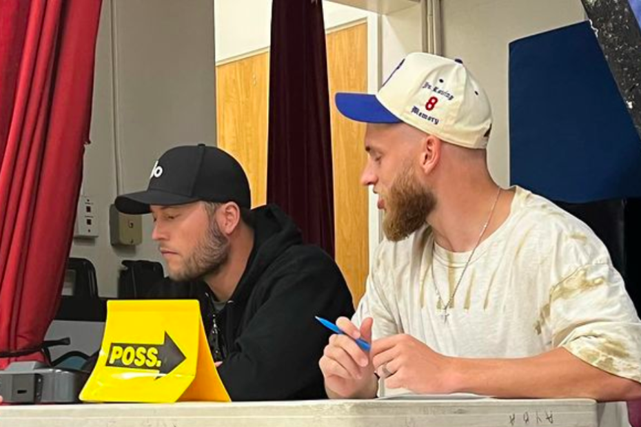 Matthew Stafford and Cooper Kupp Learn What it's Like to Be the Fans in the Stands During Wives' Hilarious Basketball Game