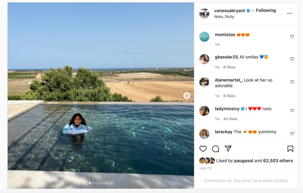 The Gorgeous Photos From Vanessa Bryant's Trip to Italy Where She Showed Her Kids Were Kobe Bryant Lived – Vanessa Bryant and her three daughters recently honored their late father, Kobe Bryant, with a lavish, yet meaningful and memorable trip to Italy.