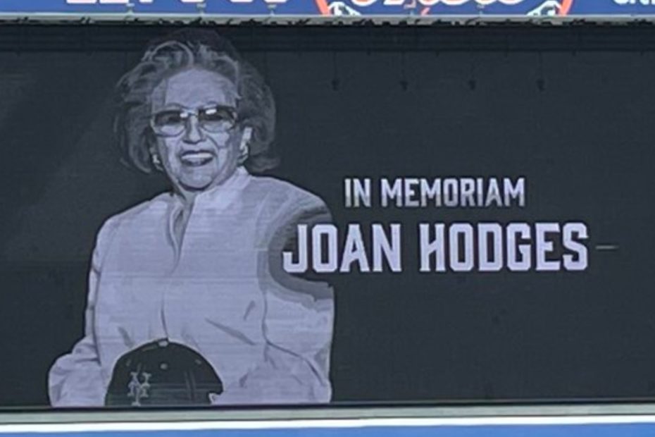 Joan Hodges Witnesses Her Husband's Hall of Fame Induction Before Passing Away at Age 95