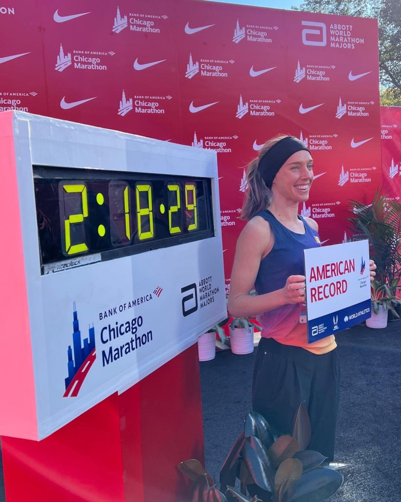 Emily Sisson Discusses Her Incredible 2:18:29 Marathon Time – After 31-year-old Emily Sisson crossed the Chicago Marathon finish line, she became the fastest woman to complete an American marathon with an astonishing time of 2:18:29.