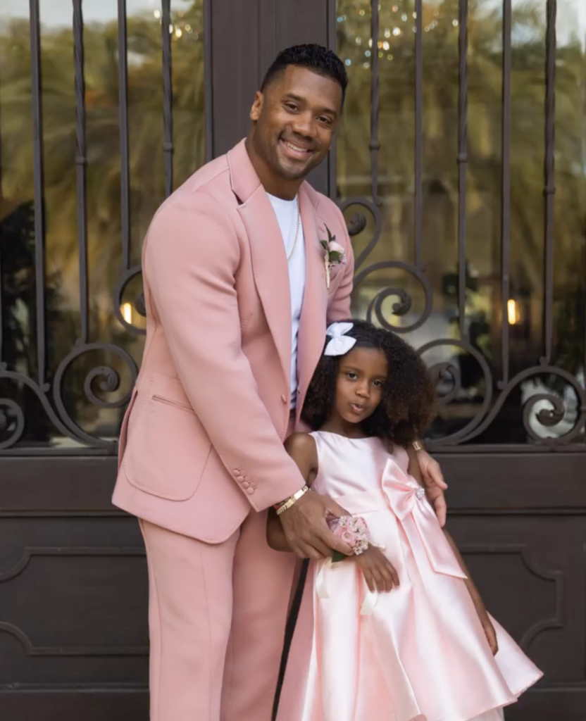 Russell Wilson Shares Adorable Moment With His 5-Year-Old Daughter Sienna – Denver Broncos quarterback Russell Wilson recently shared a wholesome moment featuring him and his 5-year-old daughter Sienna preparing for their first daddy-daughter dance.