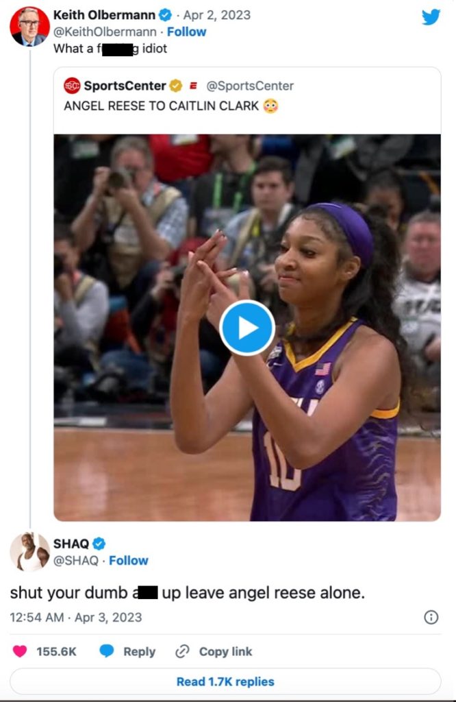 Shaquille O'Neal Defends Angel Reese Following Her AMAZING 2023 NCAA Championship Victory – Despite facing scrutiny from many media sources, LSU's Angel Reese is supposed by NBA legend Shaquille O'Neal.